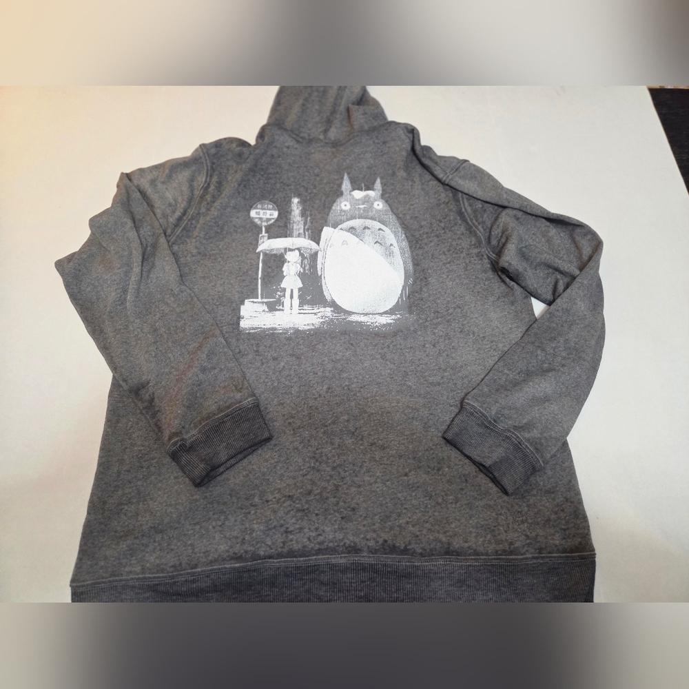 Bioworld My Neighbor Tortoro Gray and White Hoodie GUC Size 2X